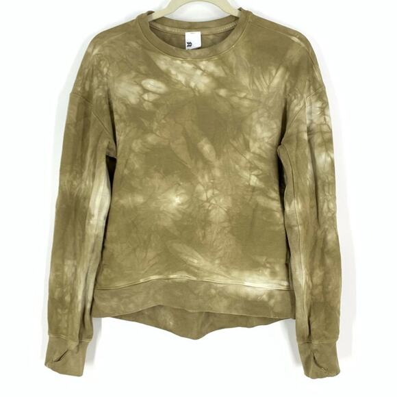 All In Motion Green Tie Dye Crew Neck Pullover Sweatshirt Size XS - Picture 2 of 10